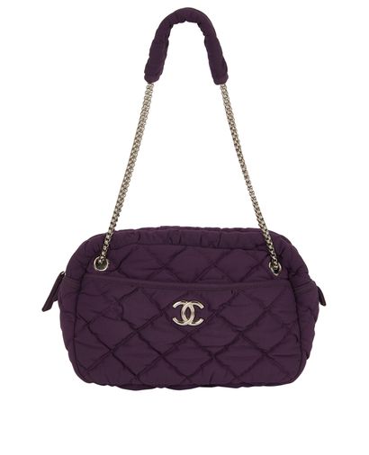 Chanel CC Bubble Quilted Shoulder Bag, front view